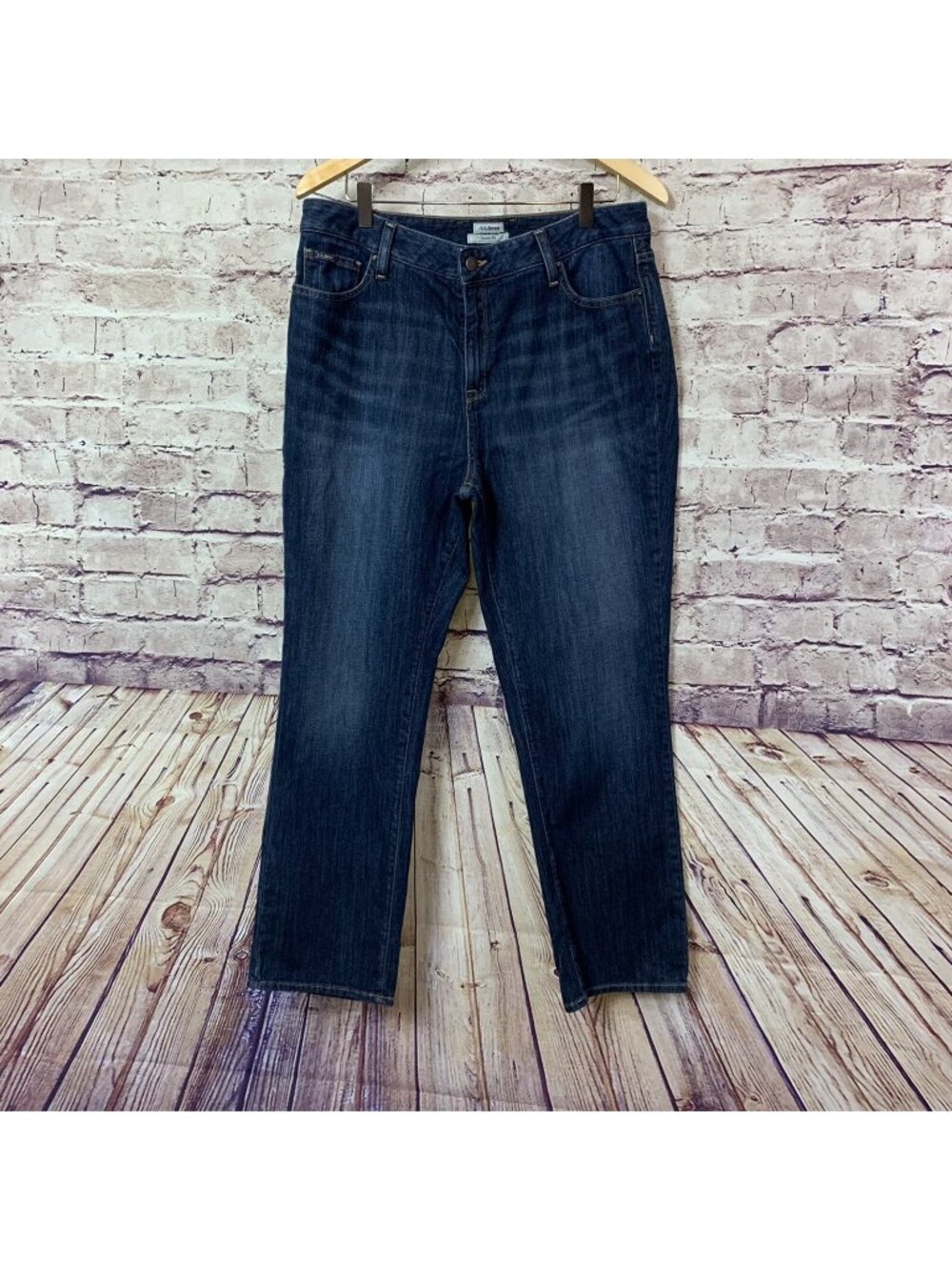 L.L. Bean Blue Bootcut Classic Fit High Rise Medium Wash Jeans